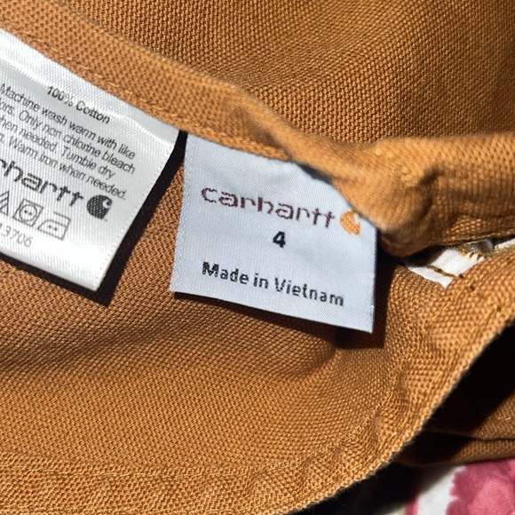 Carhartt overalls - size 4- like new - Picture 7 of 8